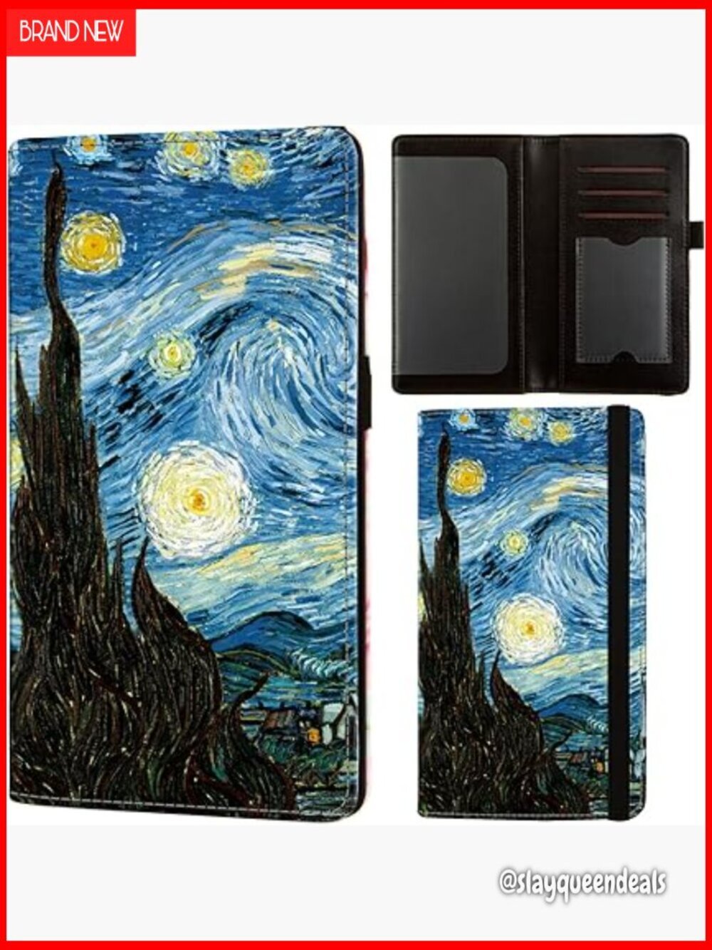 RFID Blocking Checkbook Cover Wallet with Card Slots for Women